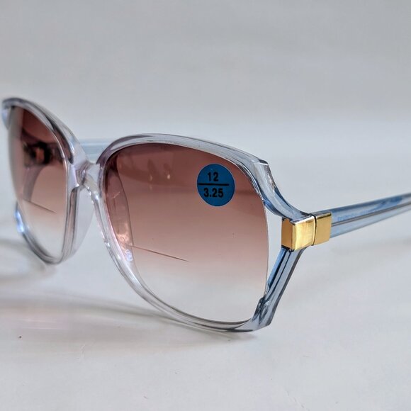 NWT Vintage 90's Lady High Fashion Reading Sunglasses (Crystal Gray) - Picture 3 of 5